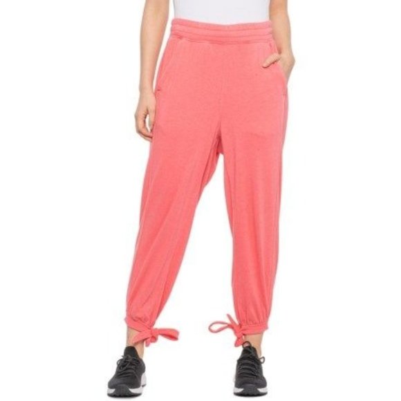 Free People Movement Pants - Free People Movement Women's Coral Pink Circle Back Active Exercise Joggers Sz M
